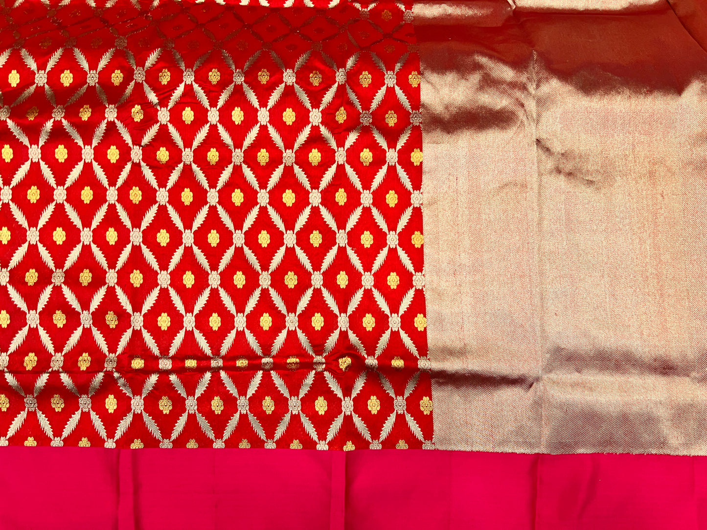 Mango Silk with Eknaliya Jaal