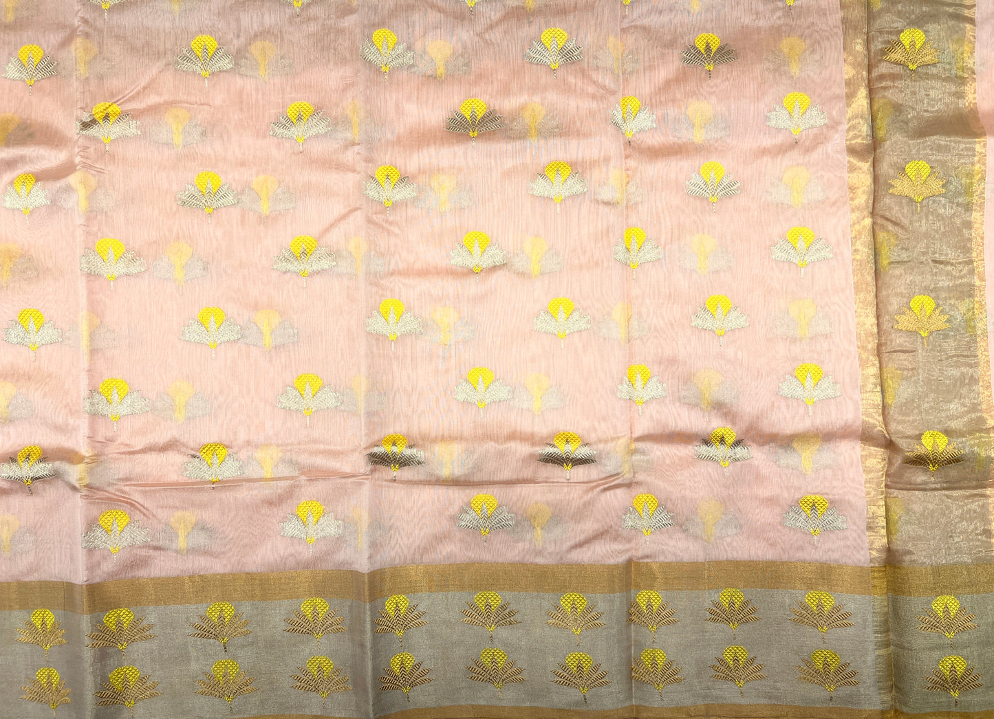 Mango Silk with Kadwa Gols