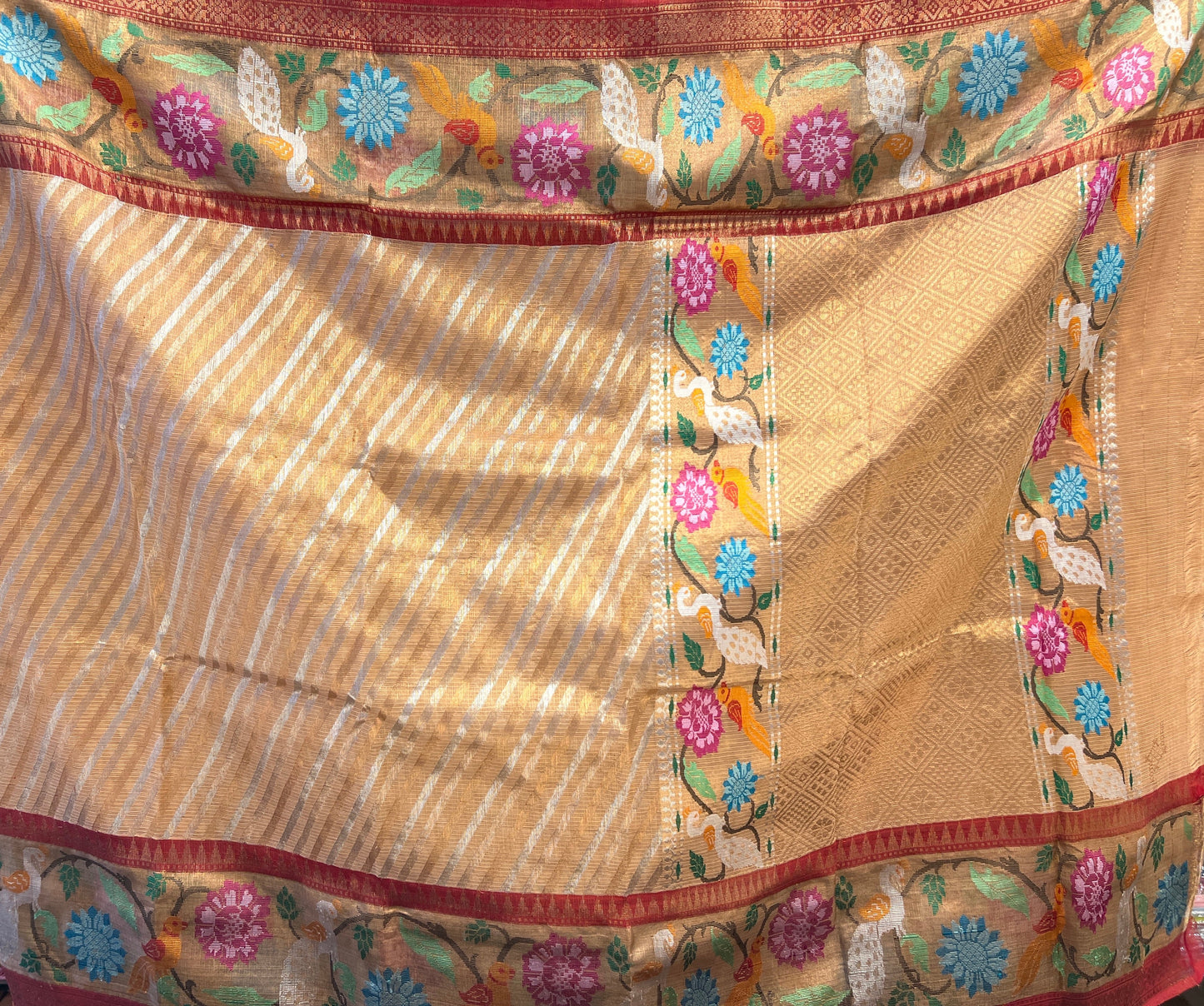 Real Zari Kota with Paithani