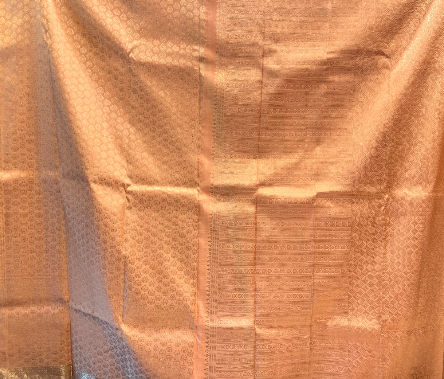 Pastel Peach Kanjeevaram