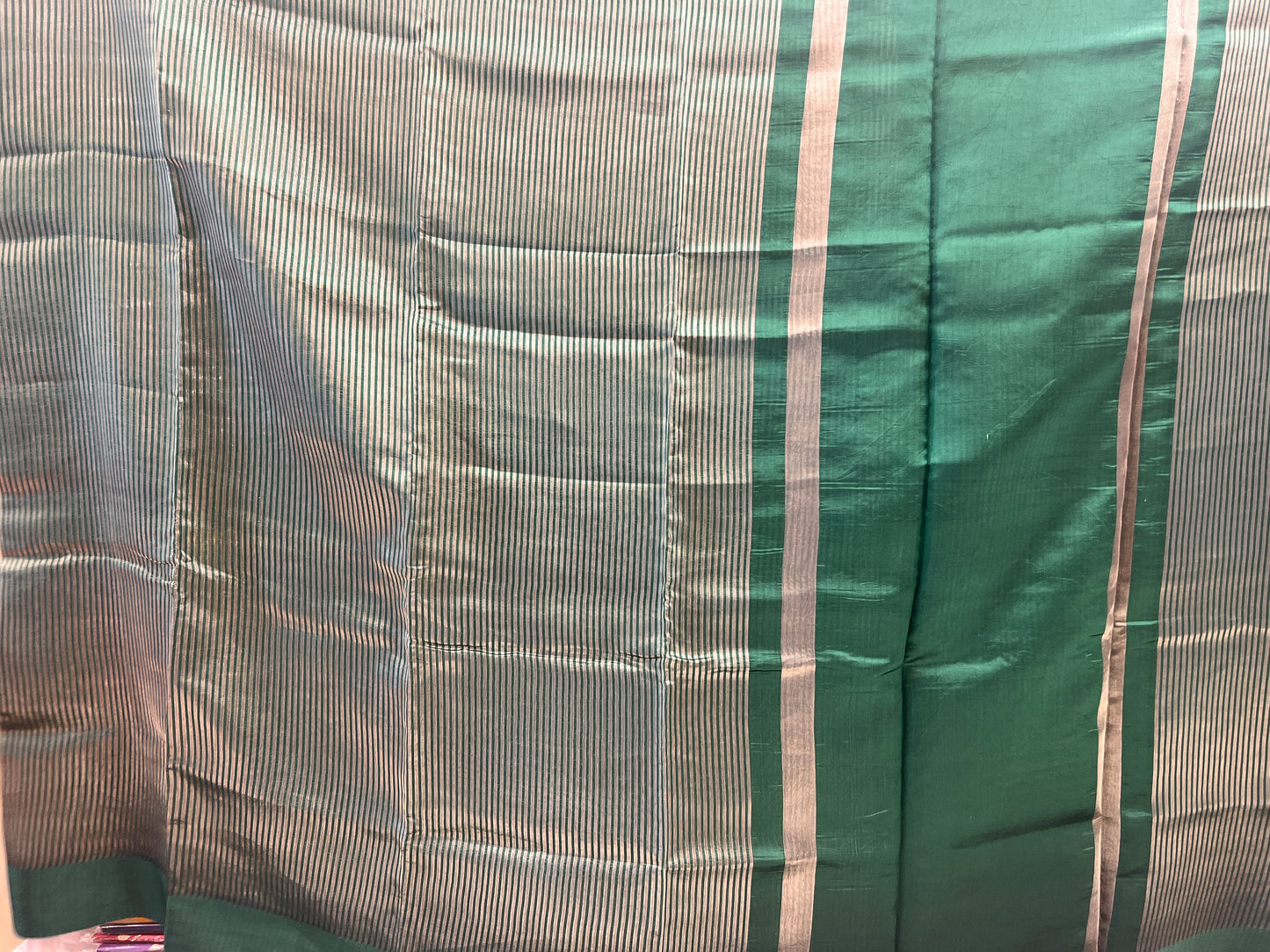 Zari Stripe Mango silk