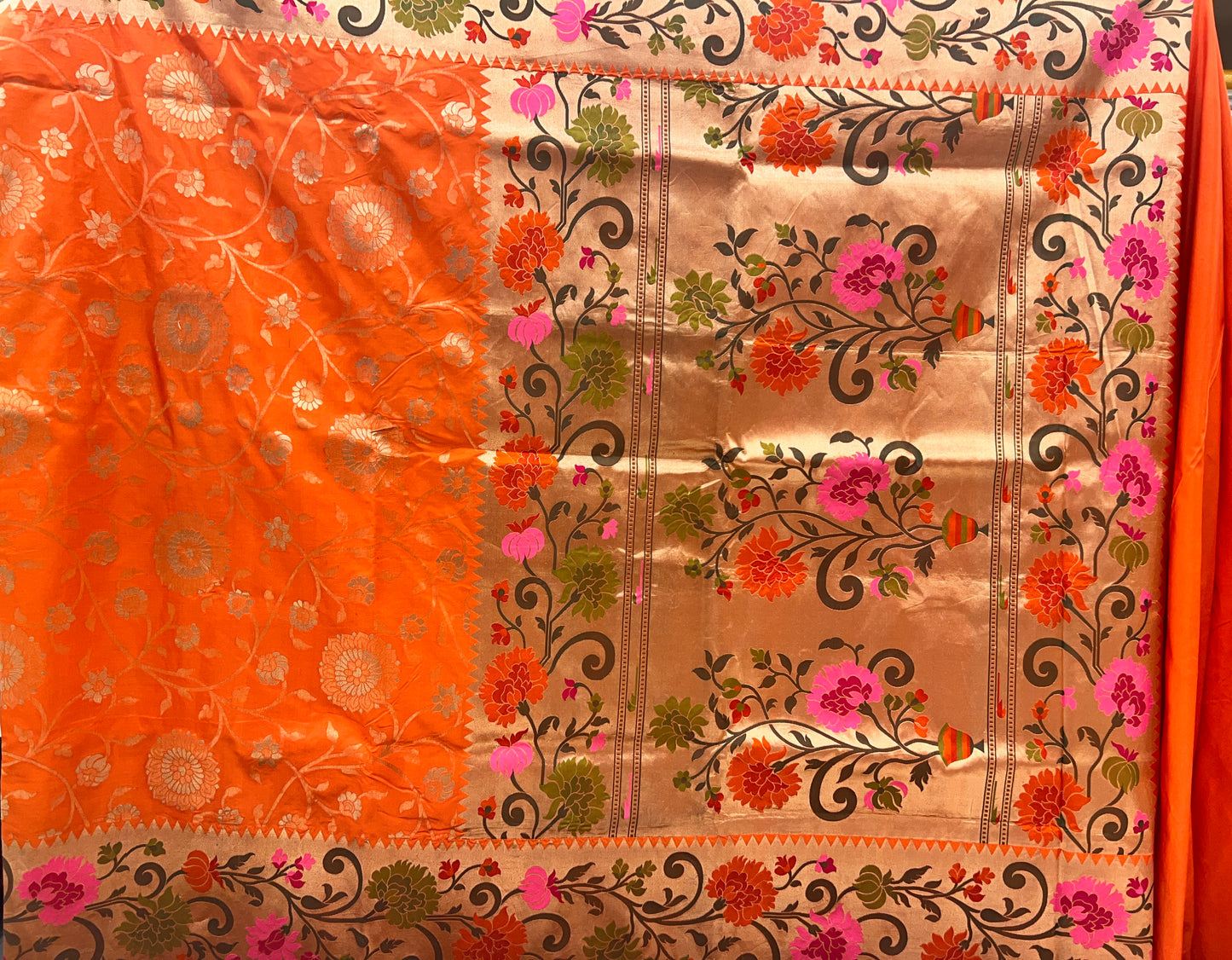 Banarasi Jaal with Paithani Border