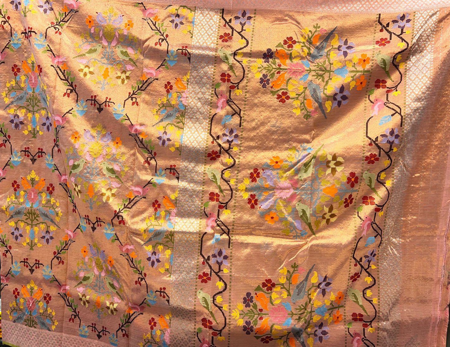 Jamdani Double Tissue Real Zari Kota