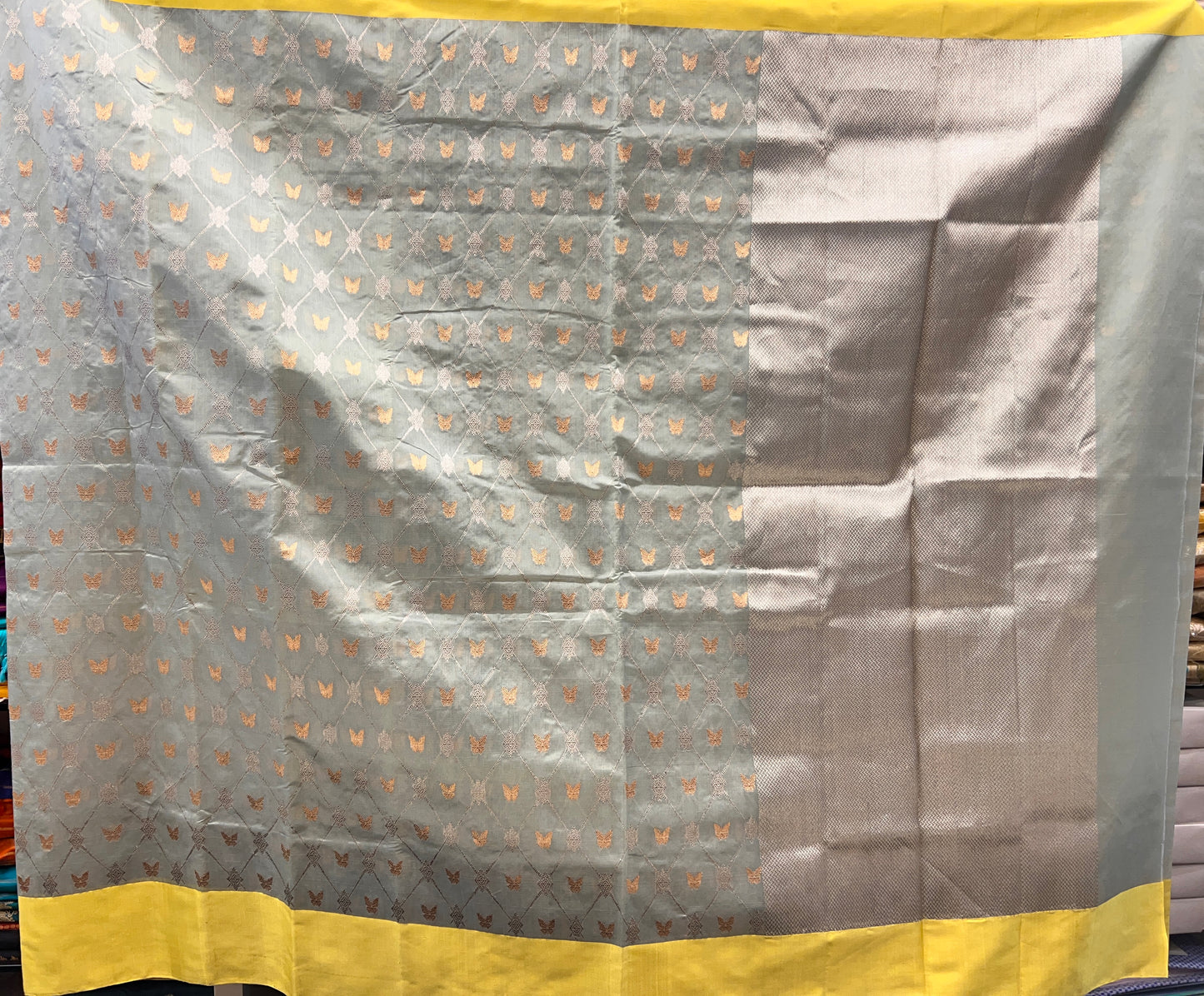 Chanderi with Satin Border