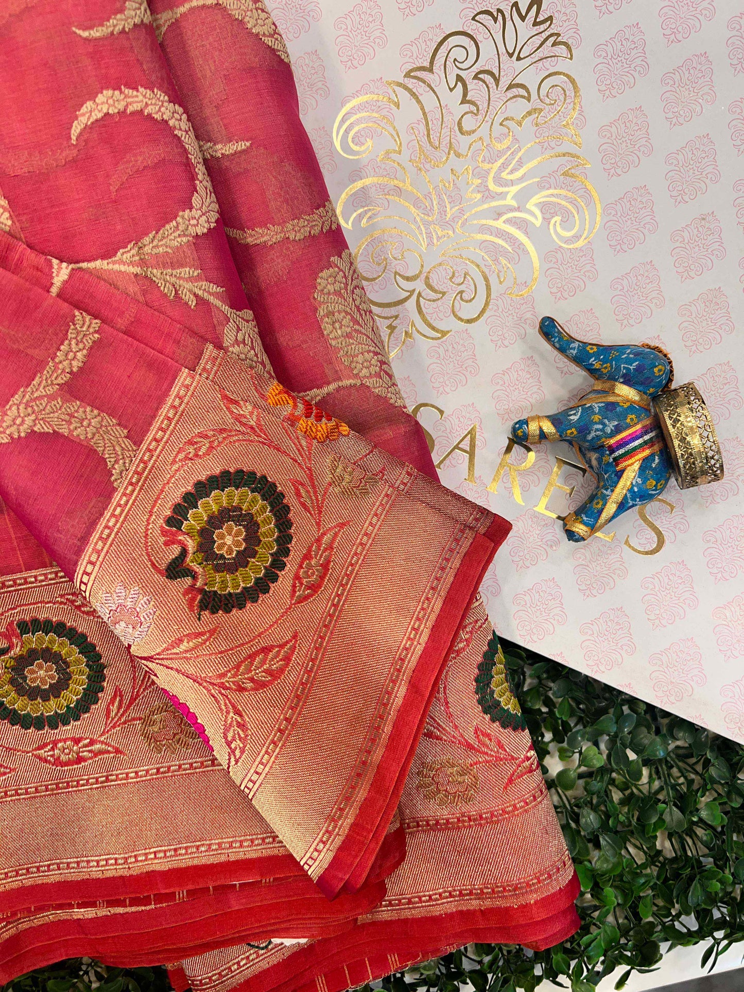 Kora Silk with Kashmiri Design