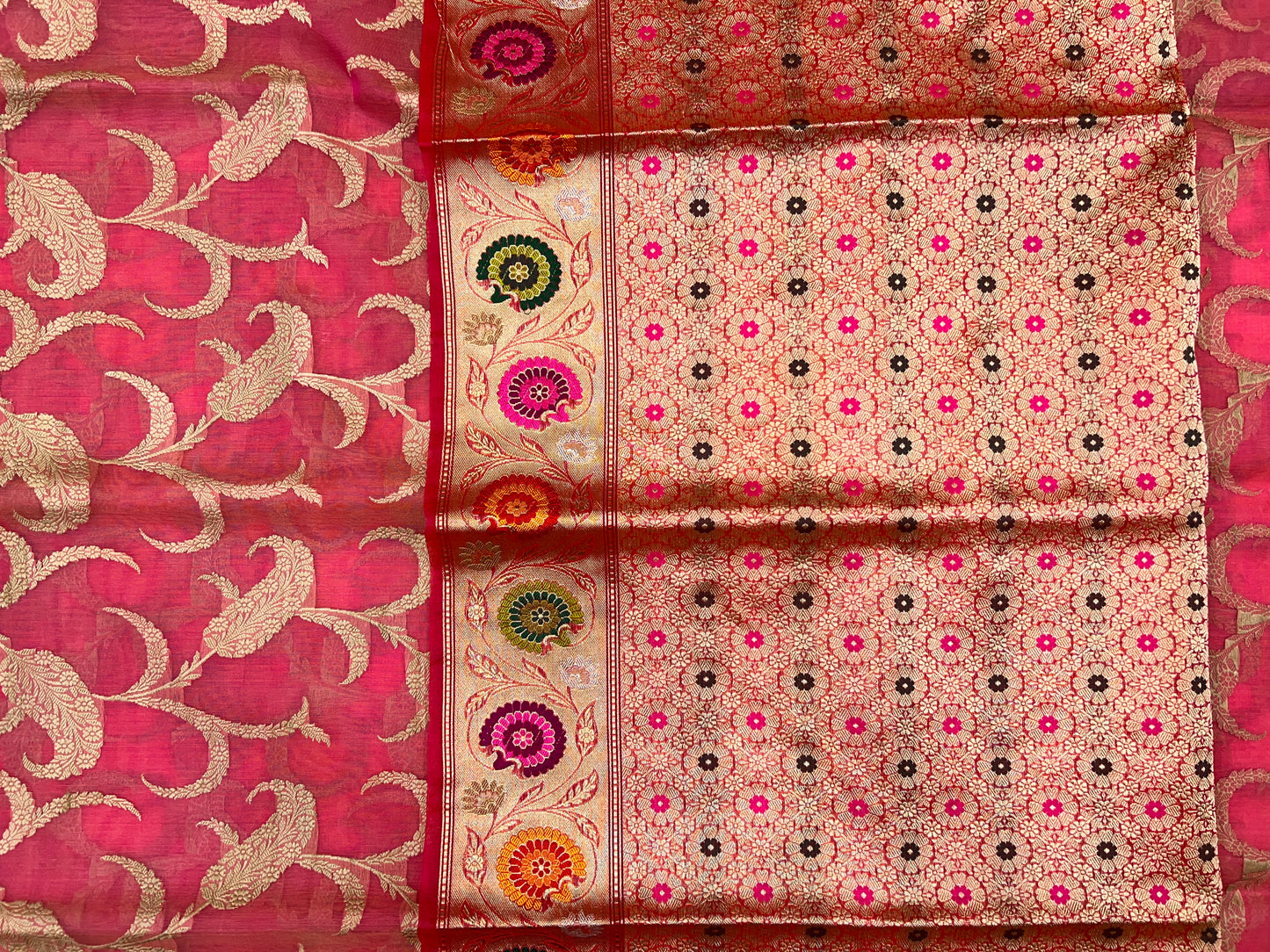 Kora Silk with Kashmiri Design