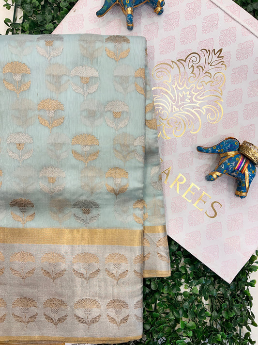 Mango Silk with Kadwa Gold