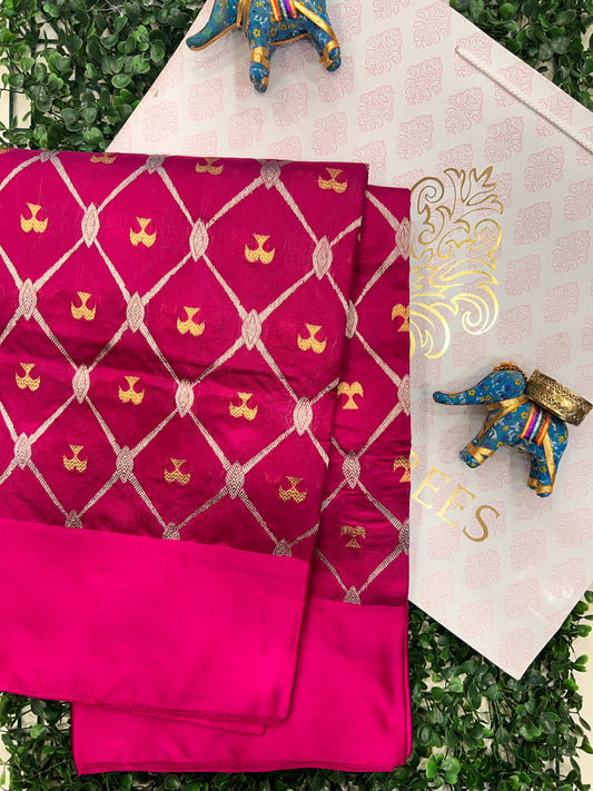 Mango Silk with Eknaliya Jaal