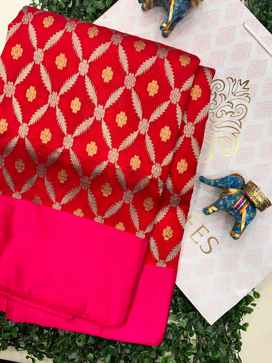 Mango Silk with Eknaliya Jaal