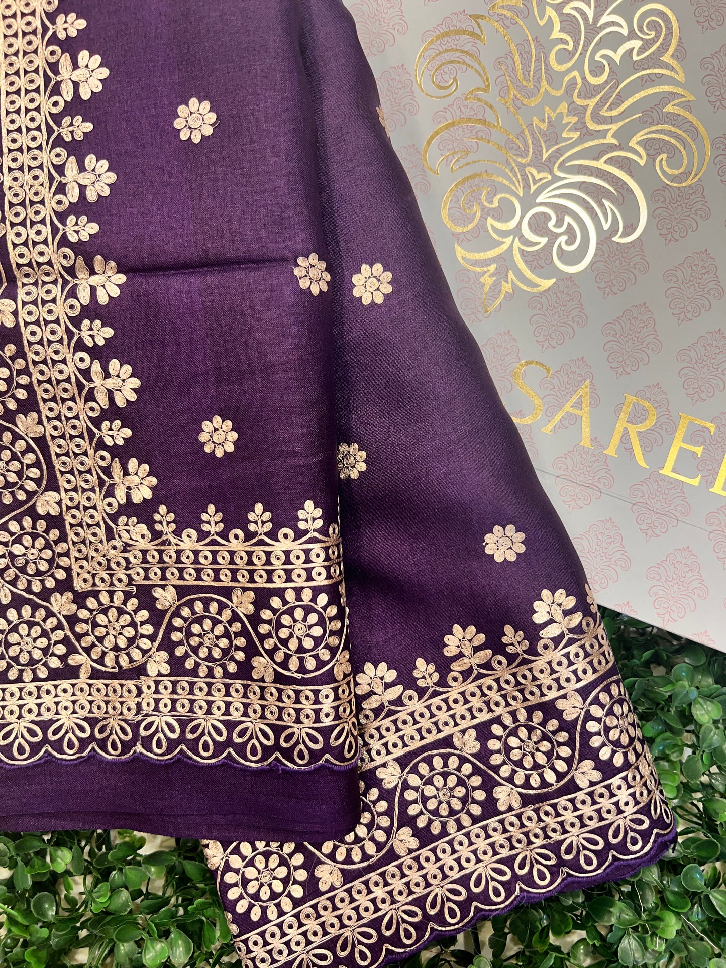 Tussar with Zari Taar