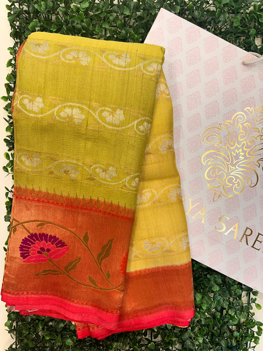 Tussar Georgette Tie & Dye