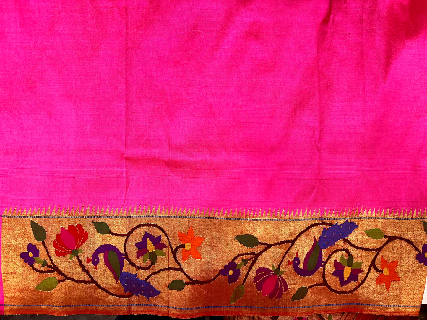 Fuchsia Pink Paithani