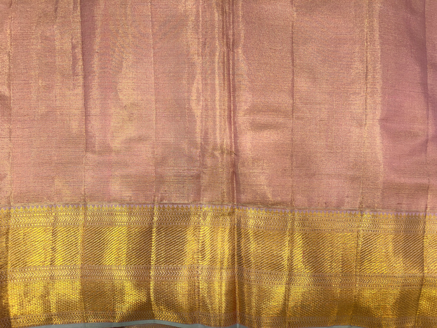 Rose Gold Tissue Kanjeevaram