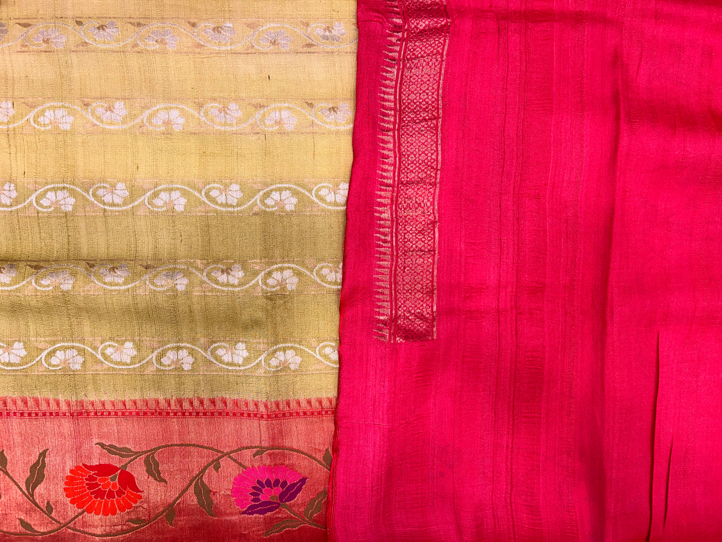 Tussar Georgette Tie & Dye