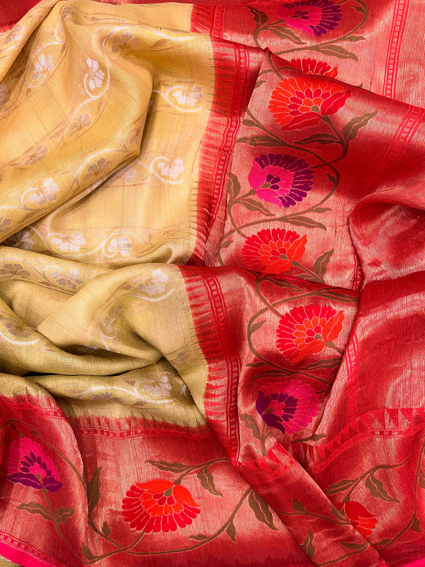 Tussar Georgette Tie & Dye