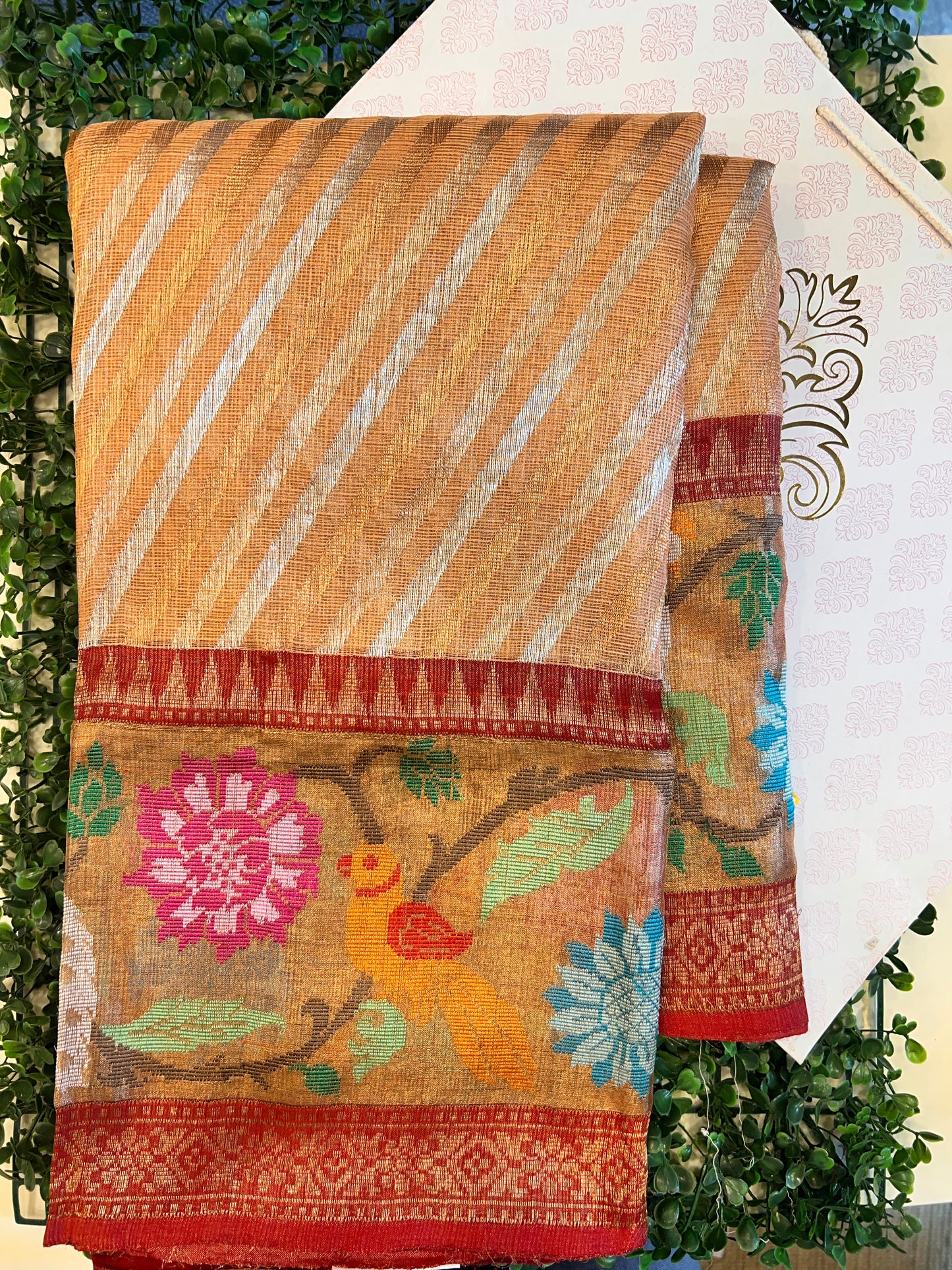 Real Zari Kota with Paithani