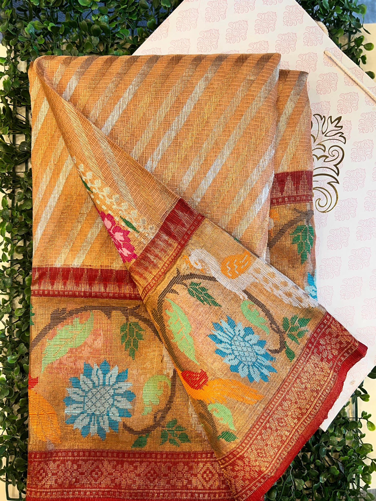 Real Zari Kota with Paithani