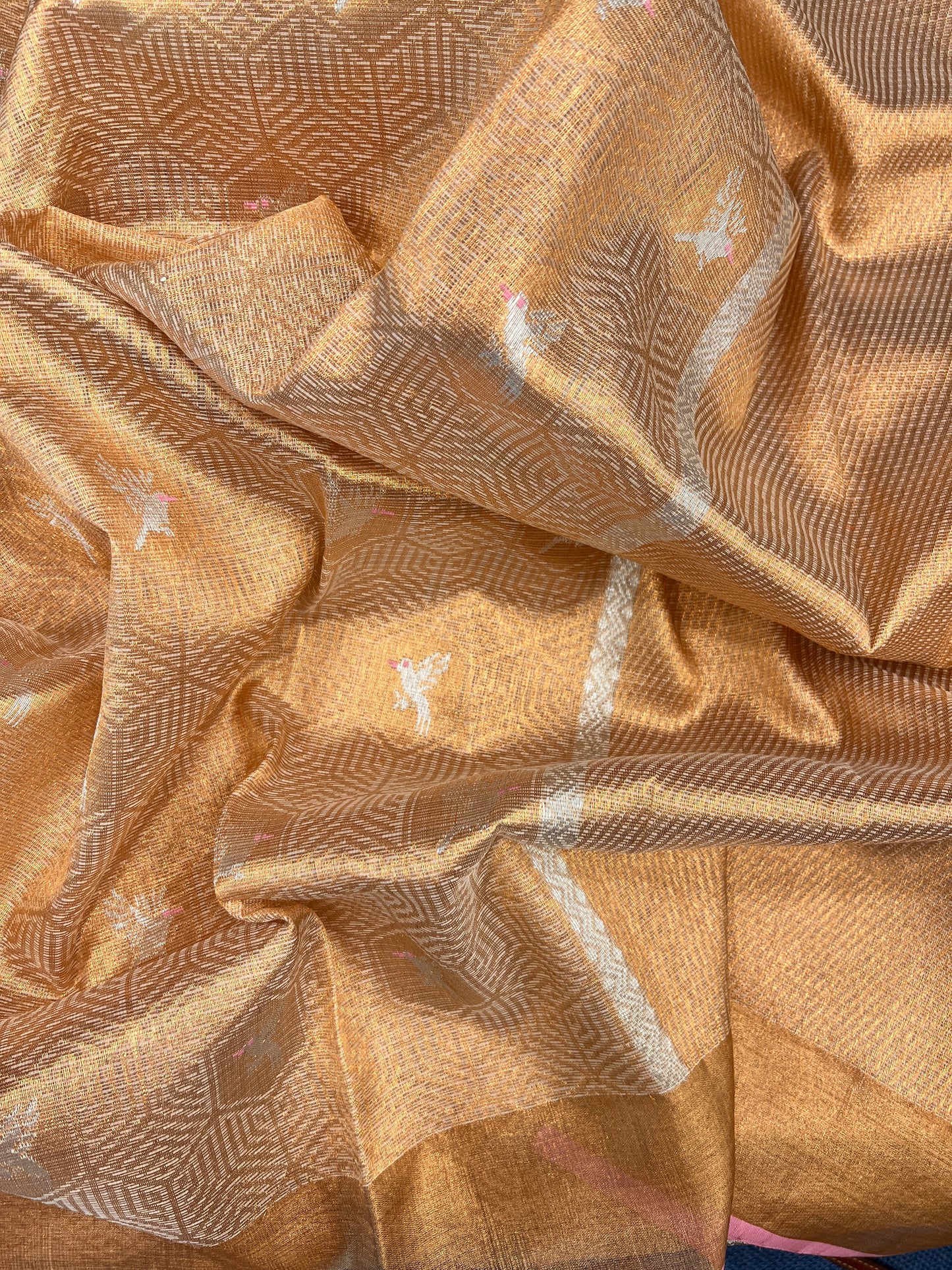 Real Zari Kota Saree with Jamavaar Design