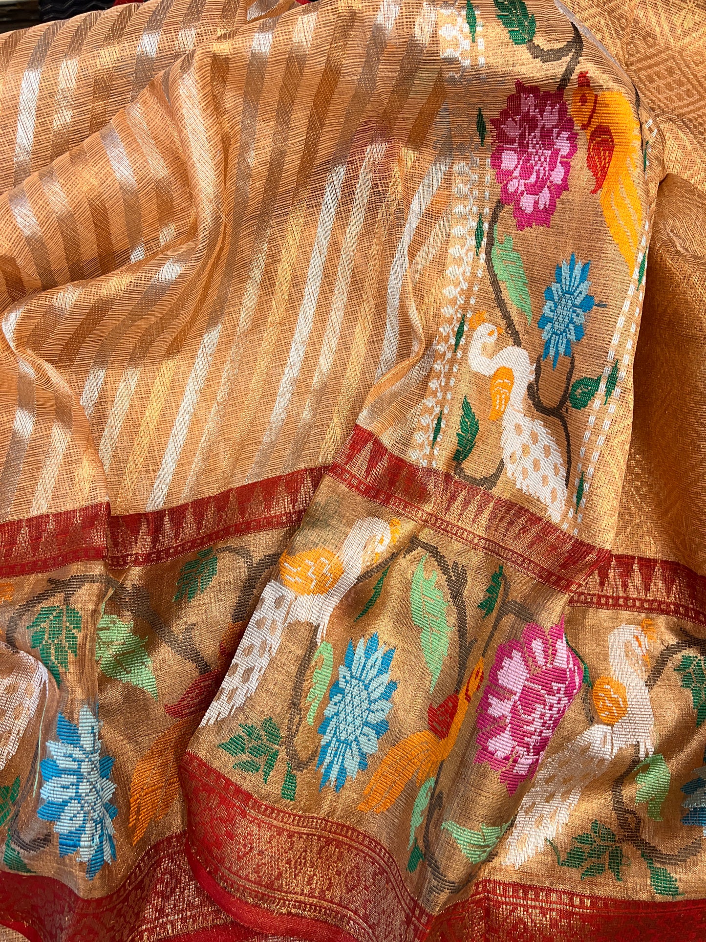 Real Zari Kota with Paithani