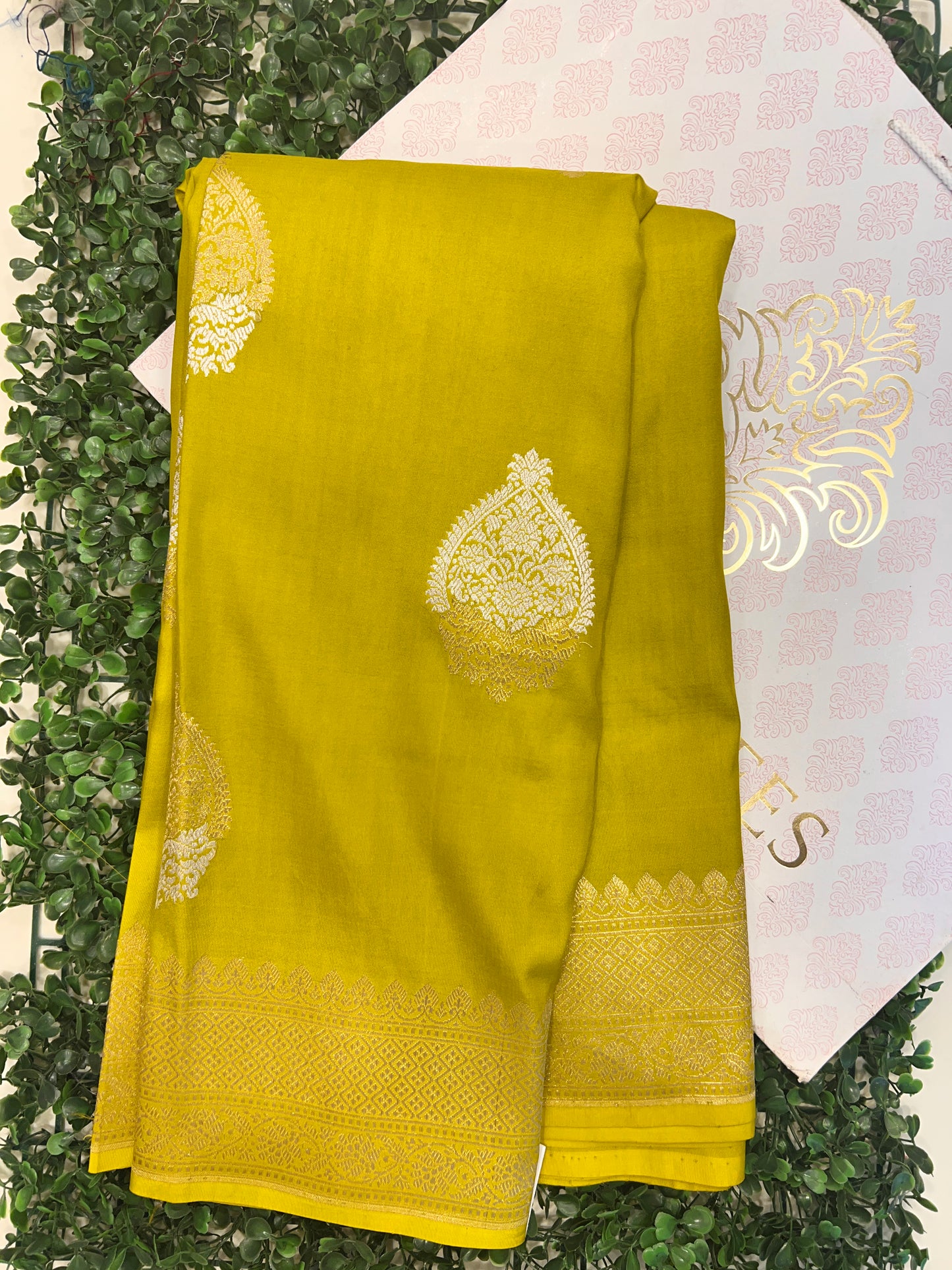 Lime Green Banarasi
