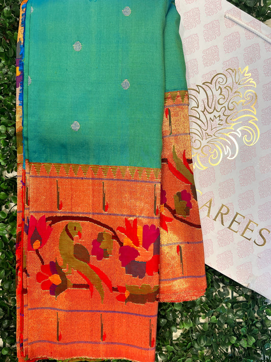 Two-Toned Paithani Saree