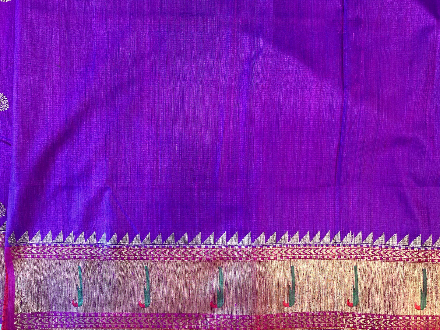 Tussar Banarasi with Paithani Border