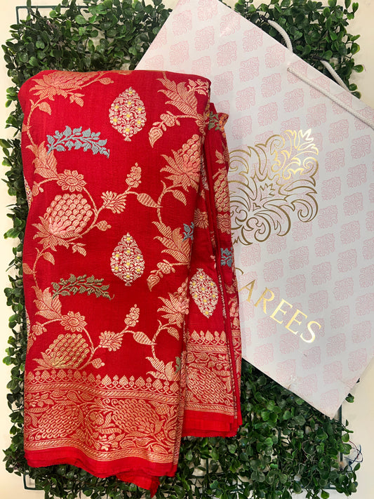 Tussar Georgette Banarasi