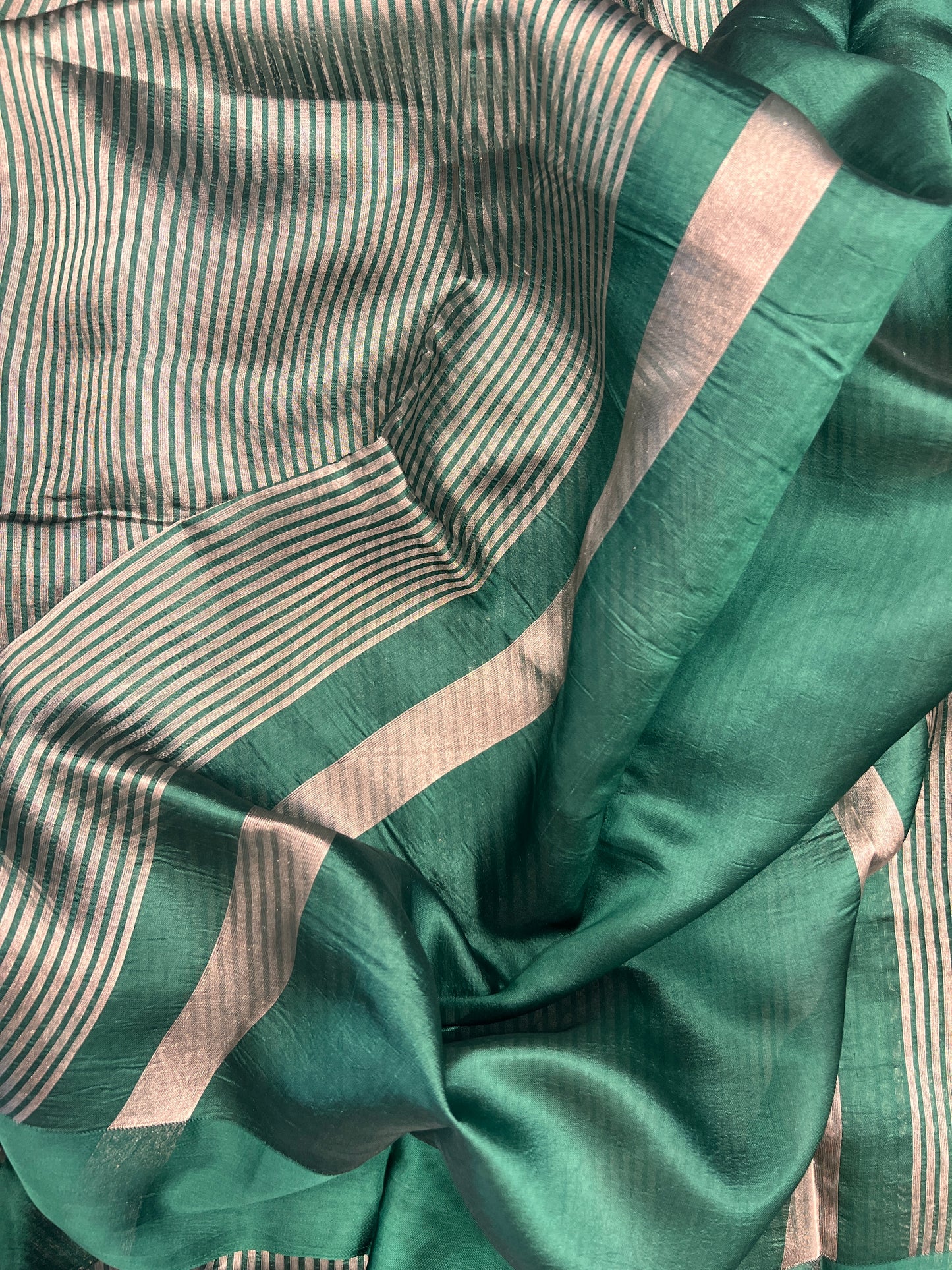 Zari Stripe Mango silk