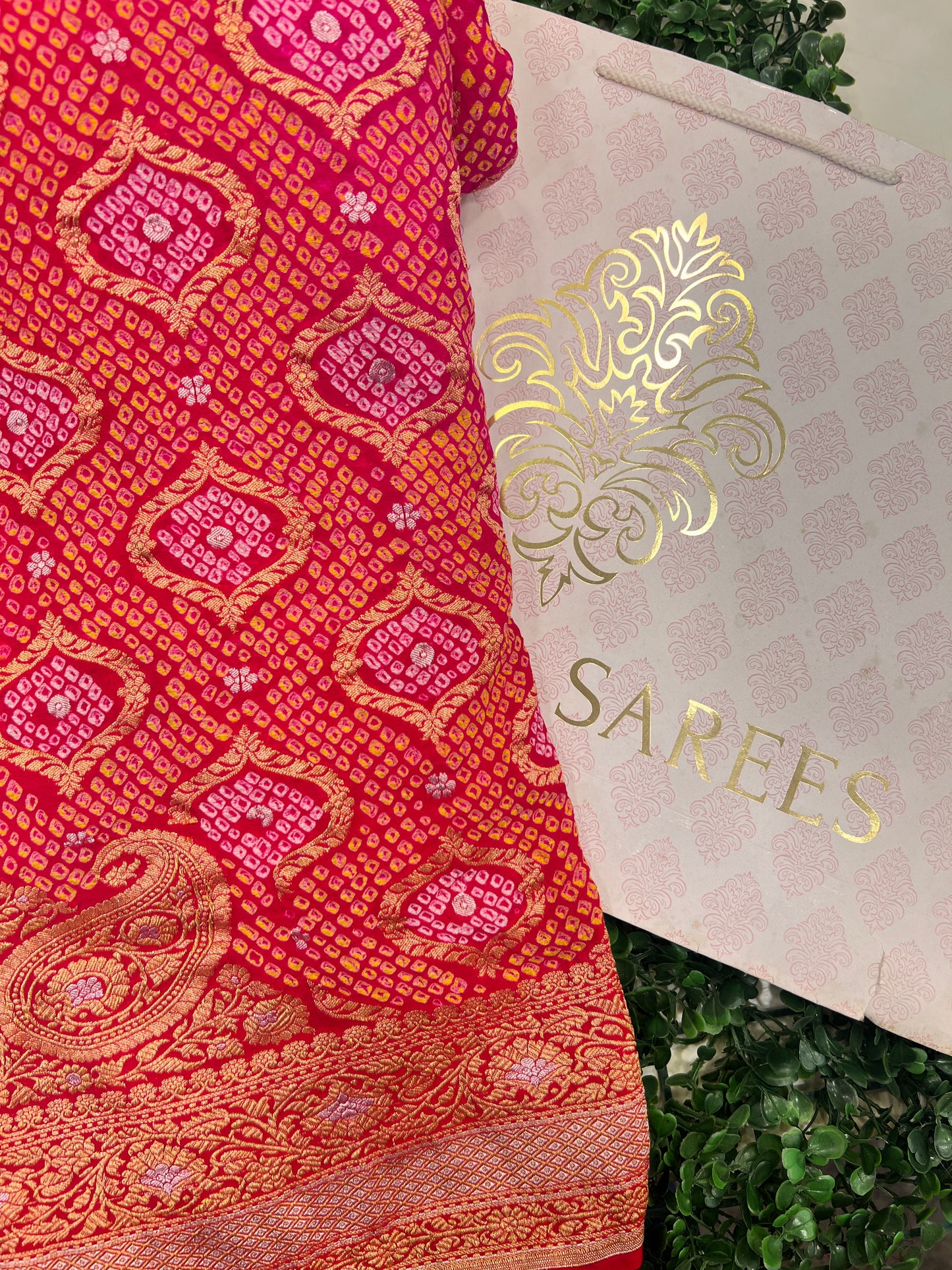 Rai Bandhej Bandhani on Georgette