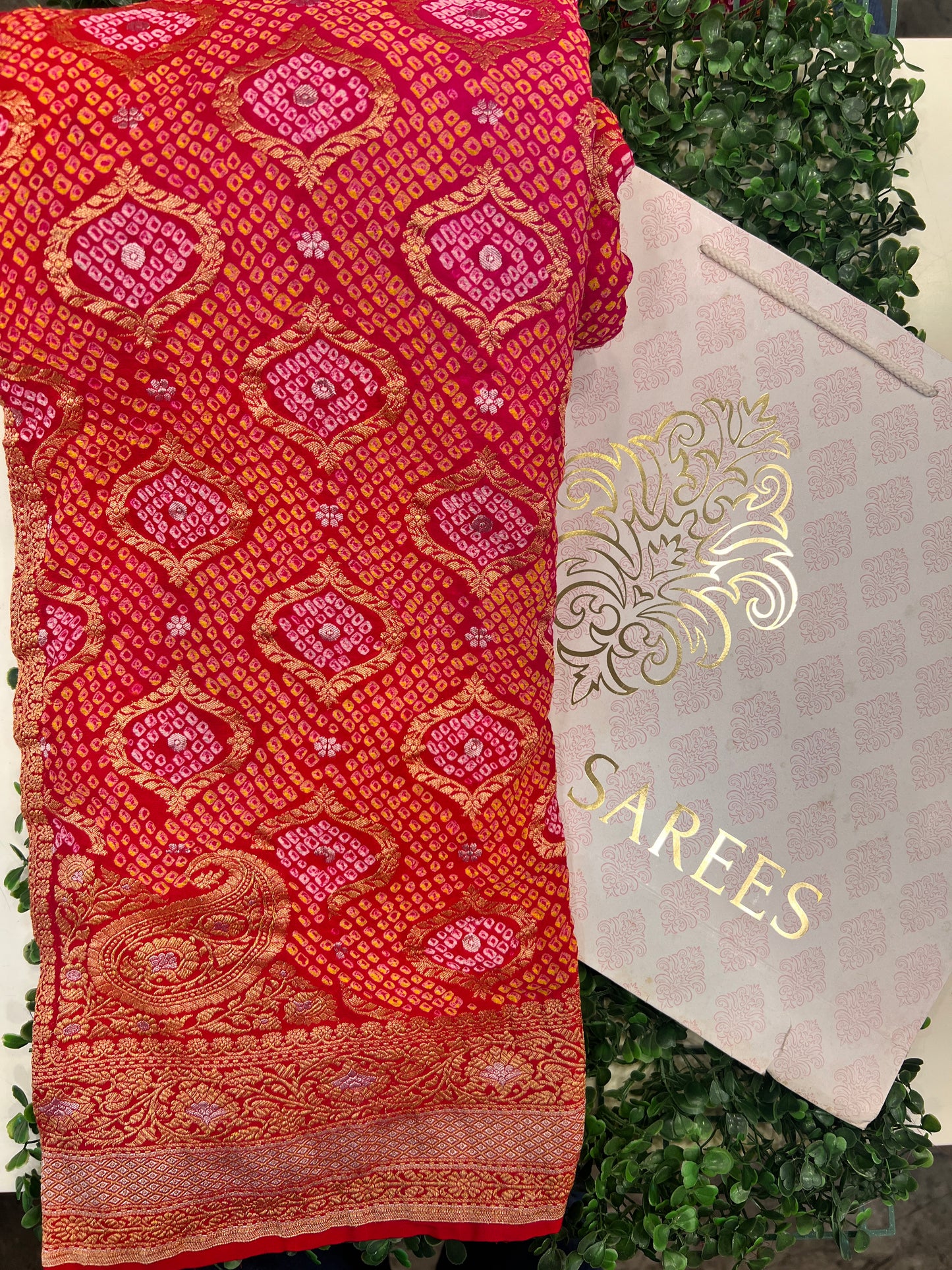 Rai Bandhej Bandhani on Georgette