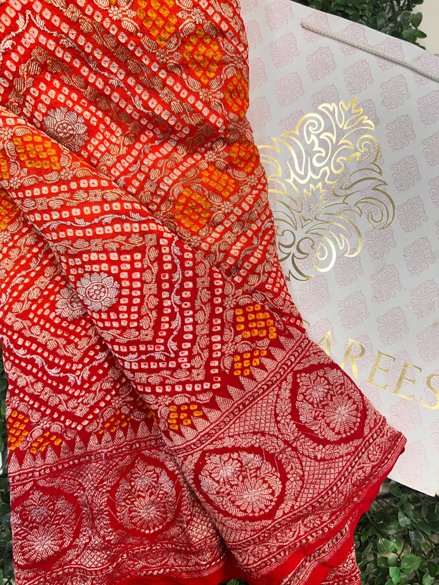 Pure Georgette Bandhani