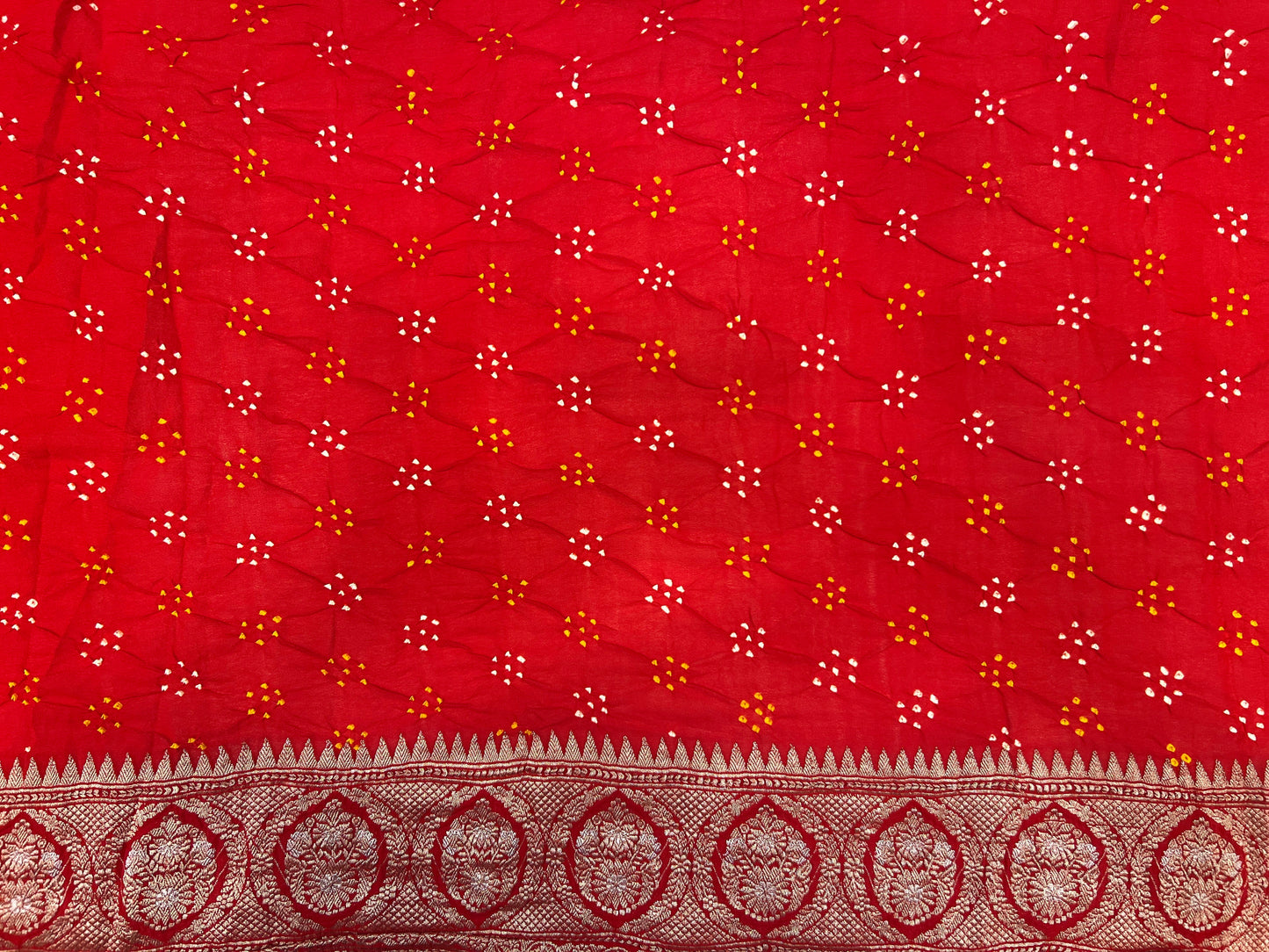 Pure Georgette Bandhani