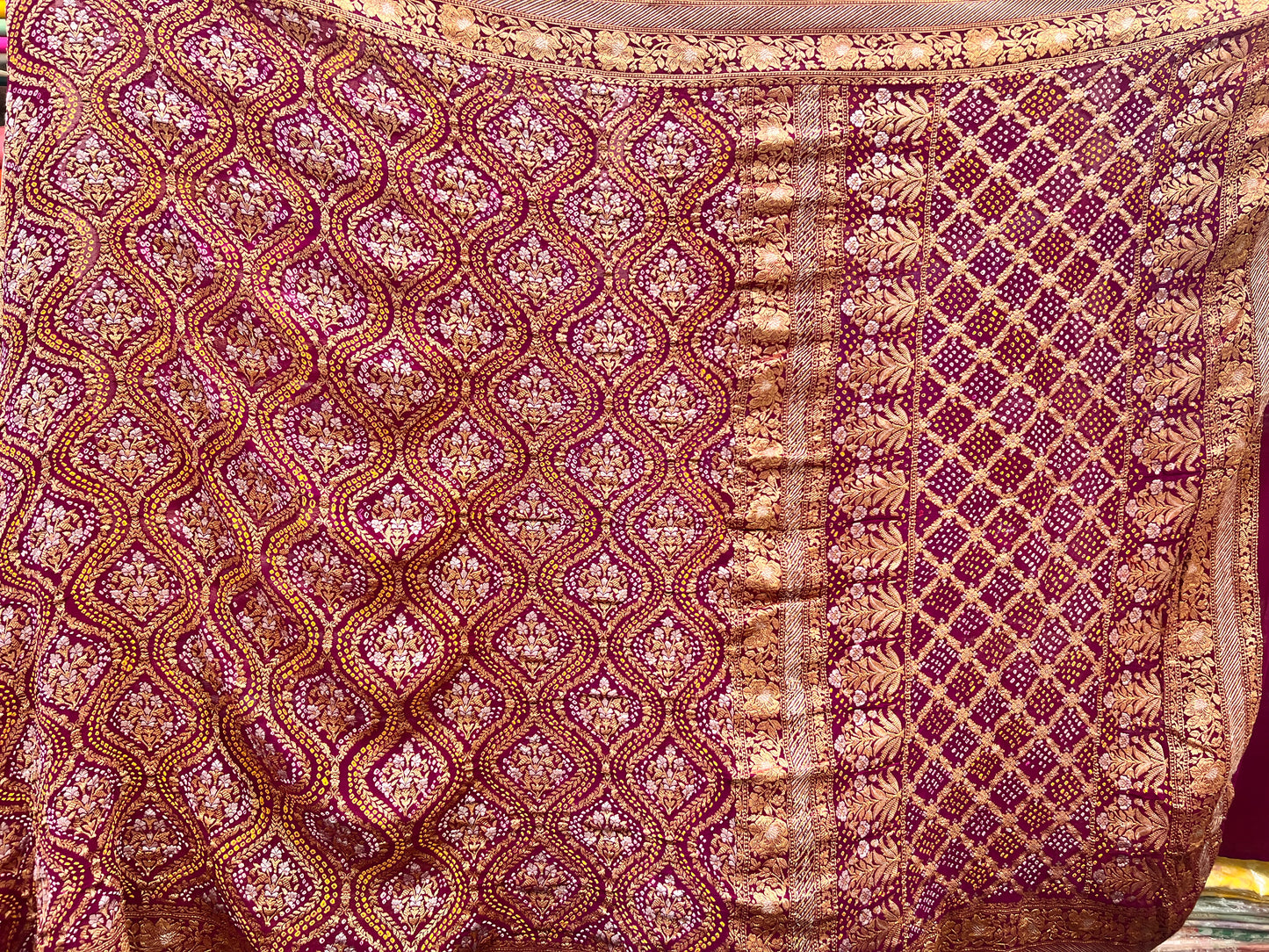 Bandhani on Georgette