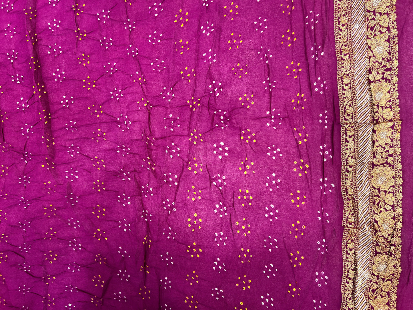 Bandhani on Georgette