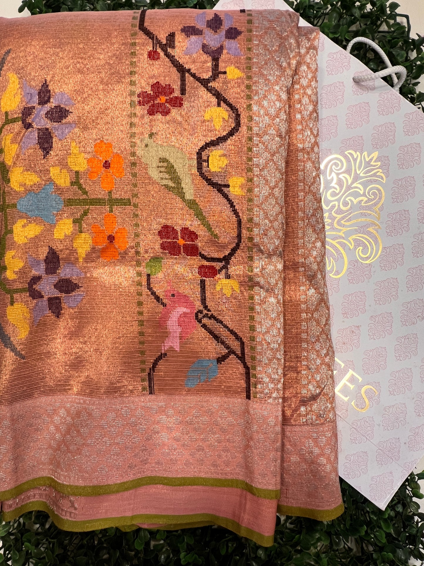 Jamdani Double Tissue Real Zari Kota