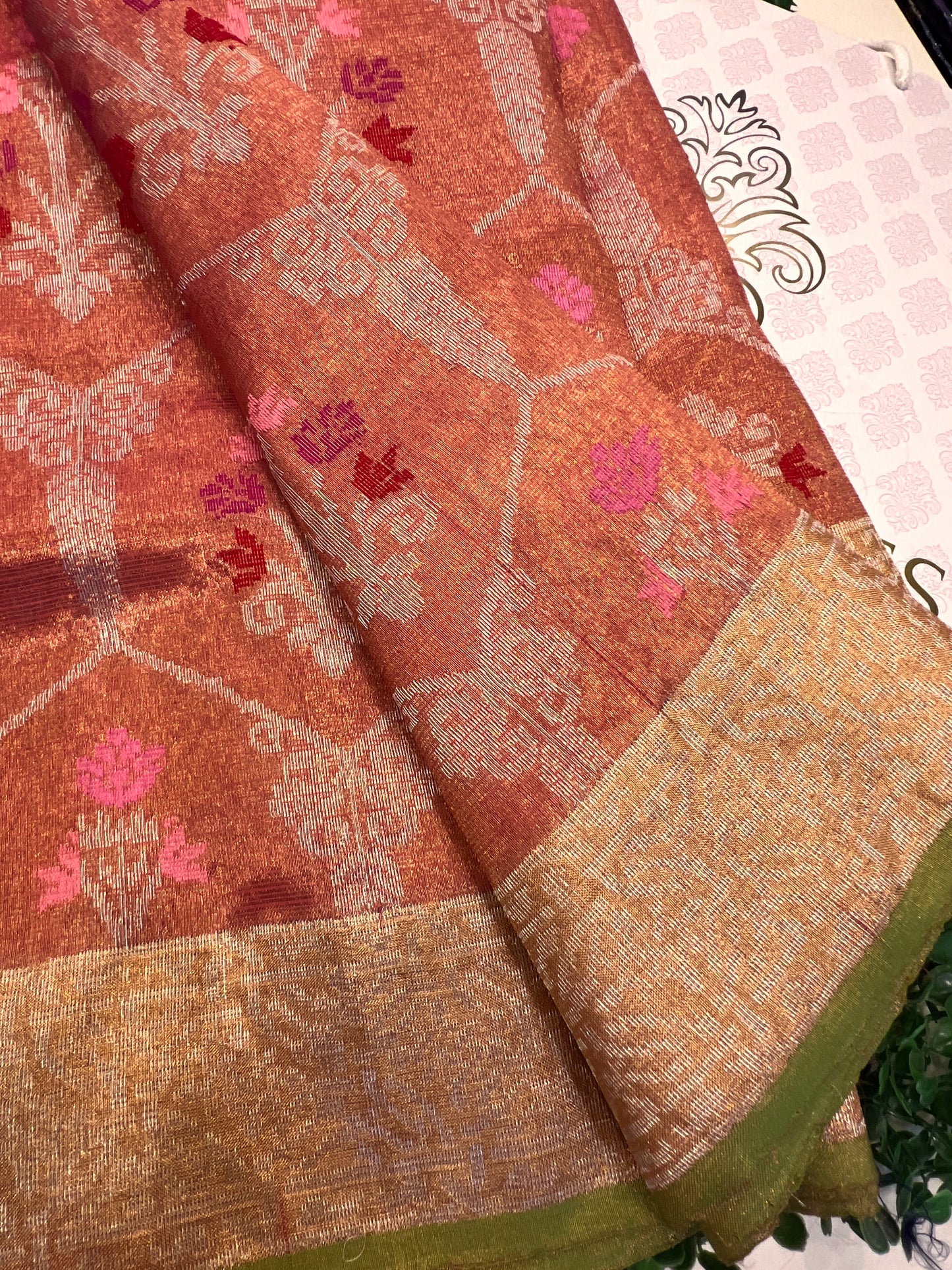 Double Tissue Real Zari Kota