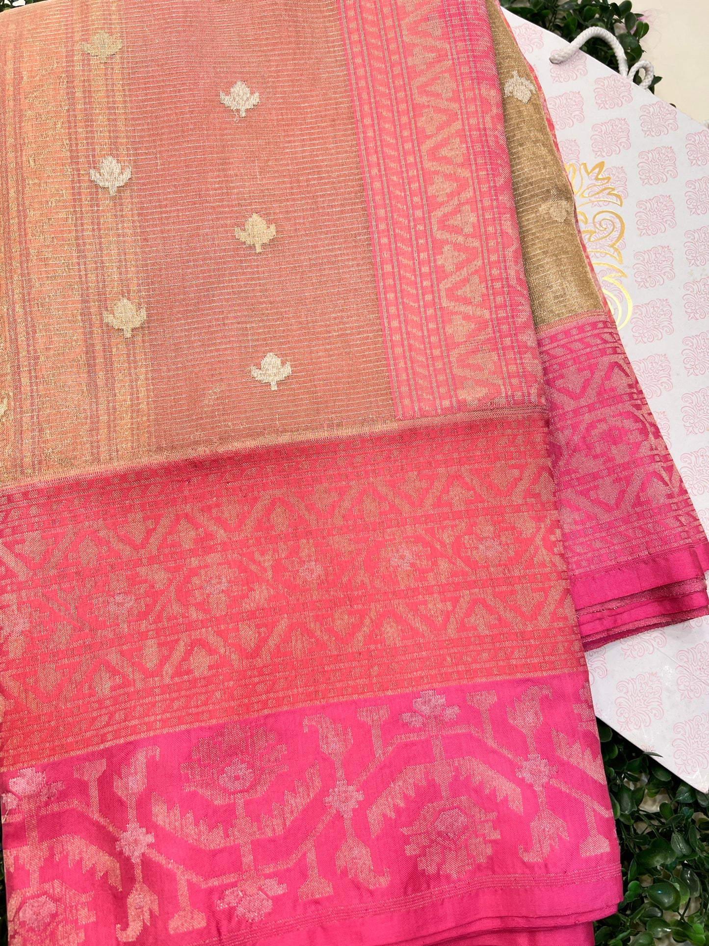 Kora Checks with Silk Border