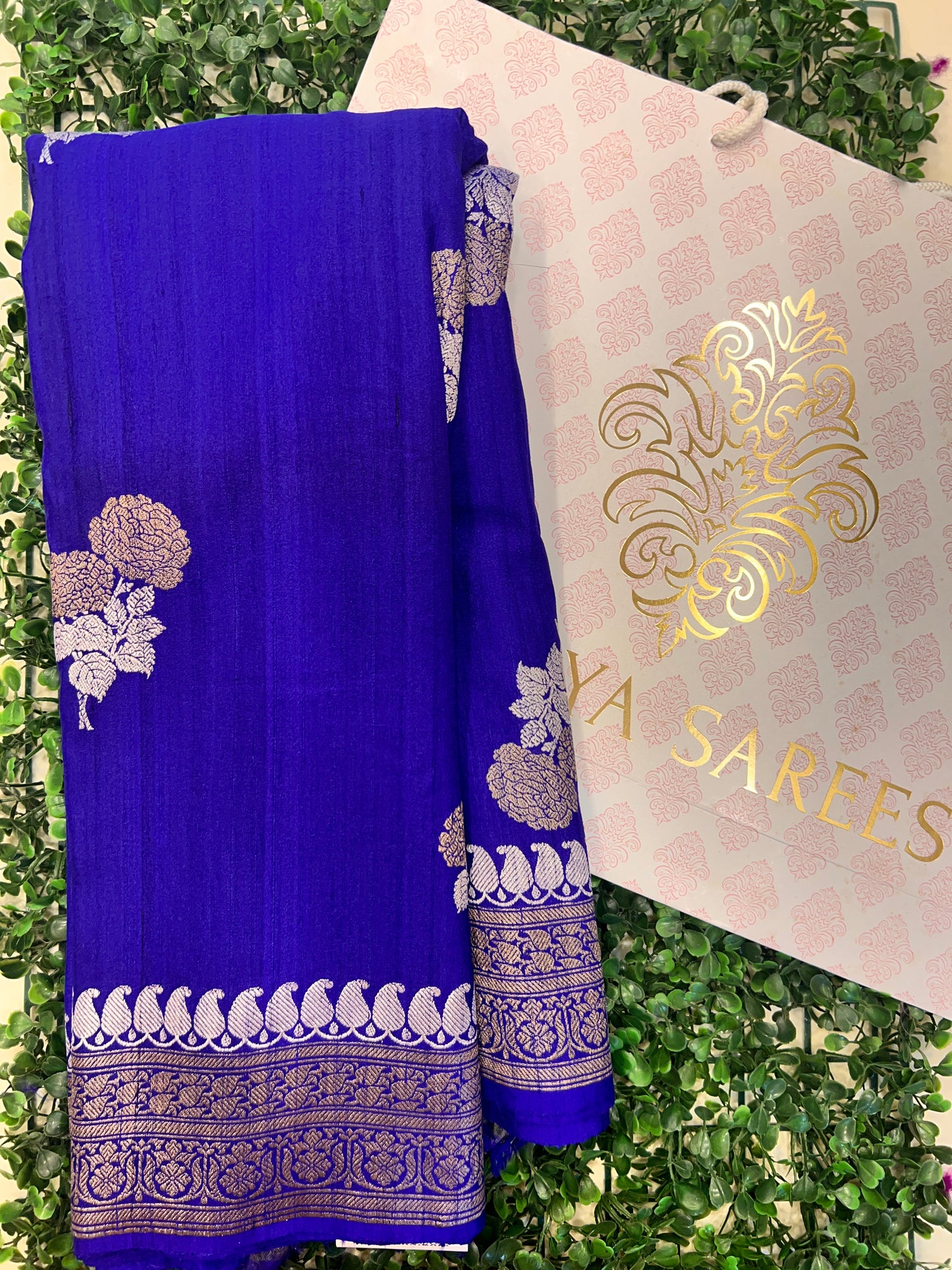 Blue Tussar Georgette