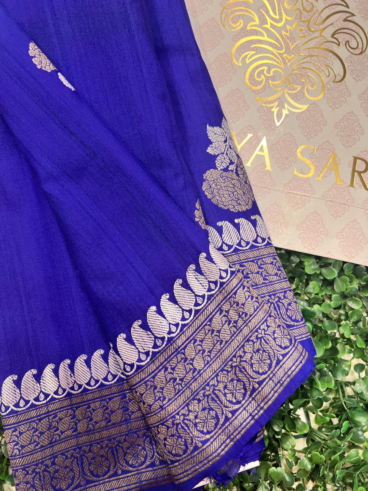 Blue Tussar Georgette
