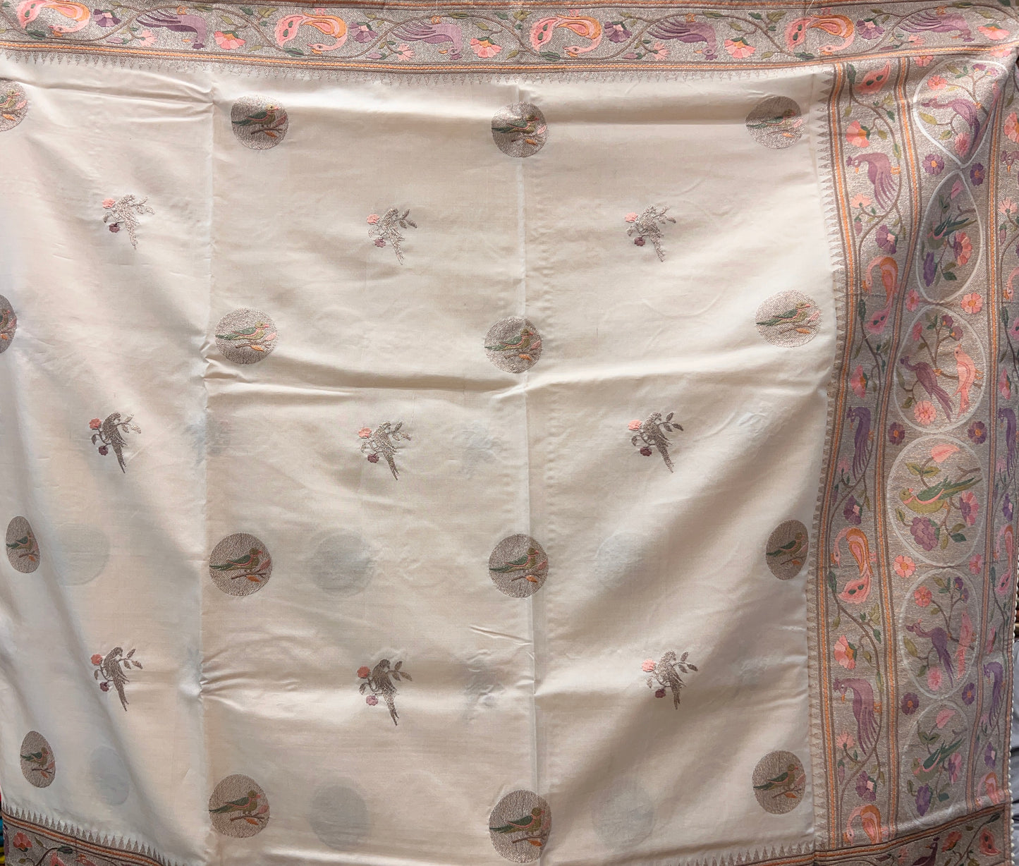 Tussar with Embroidered Paithani Border