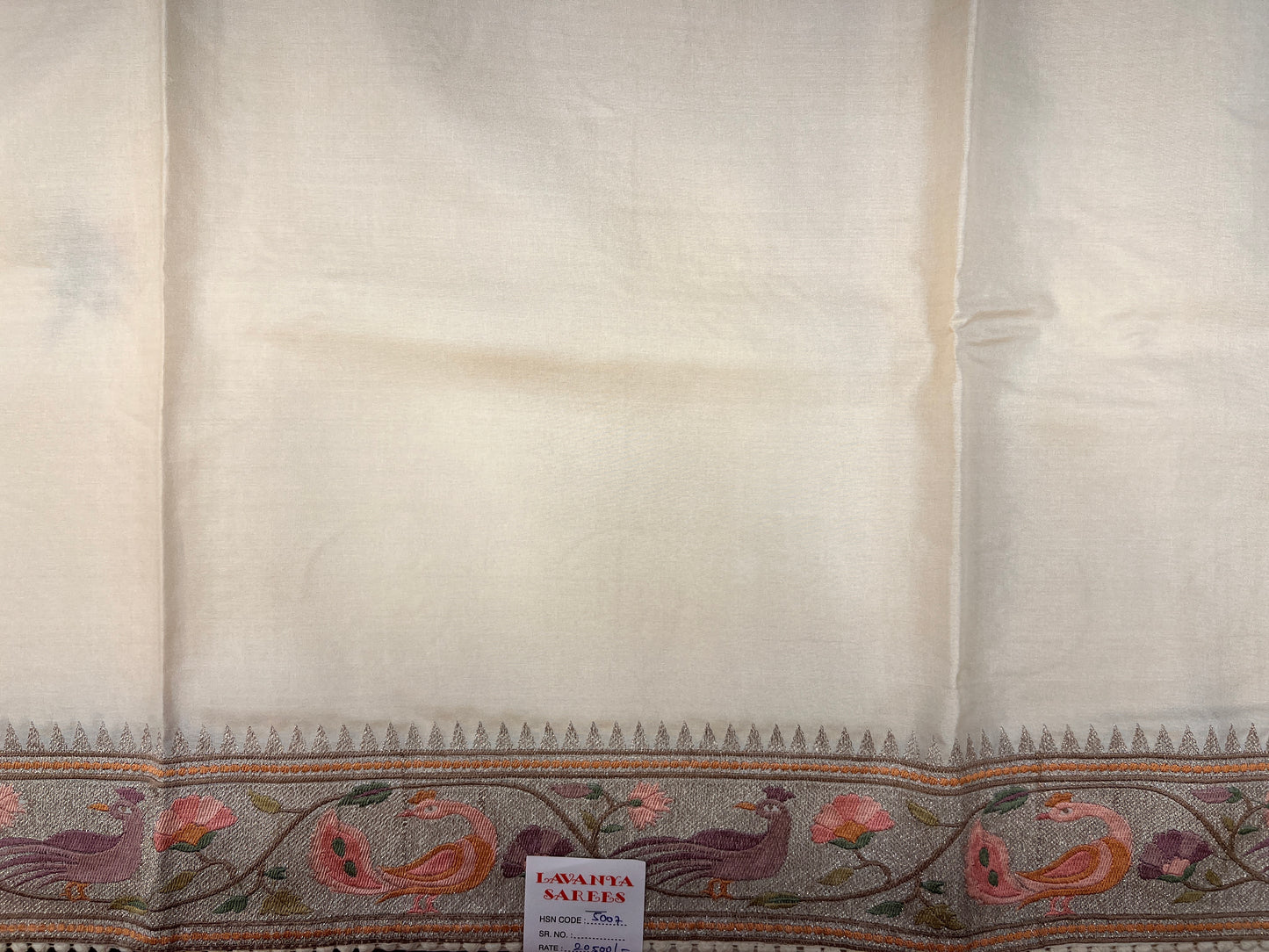 Tussar with Embroidered Paithani Border