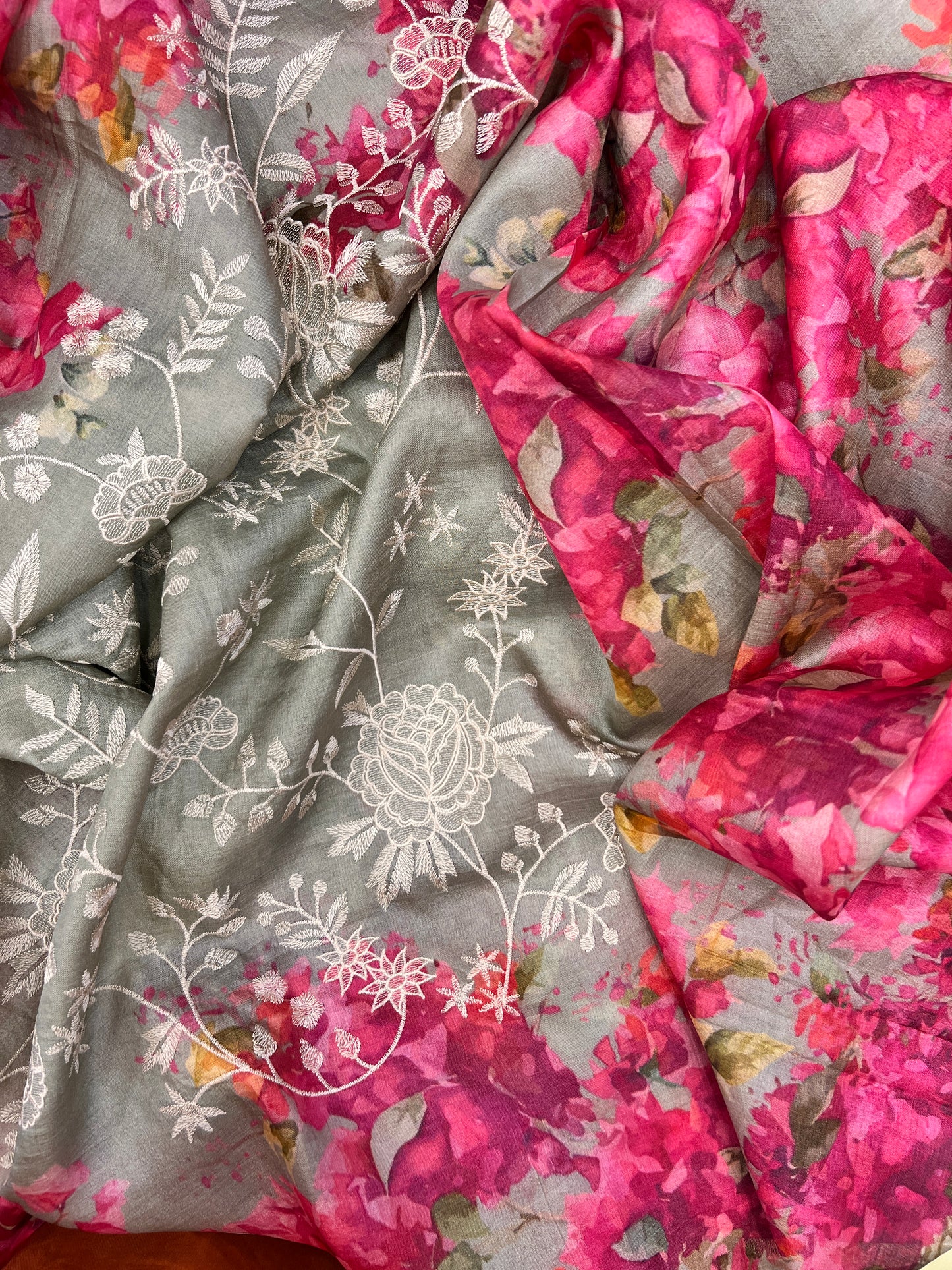 Tussar Silk Embroidery