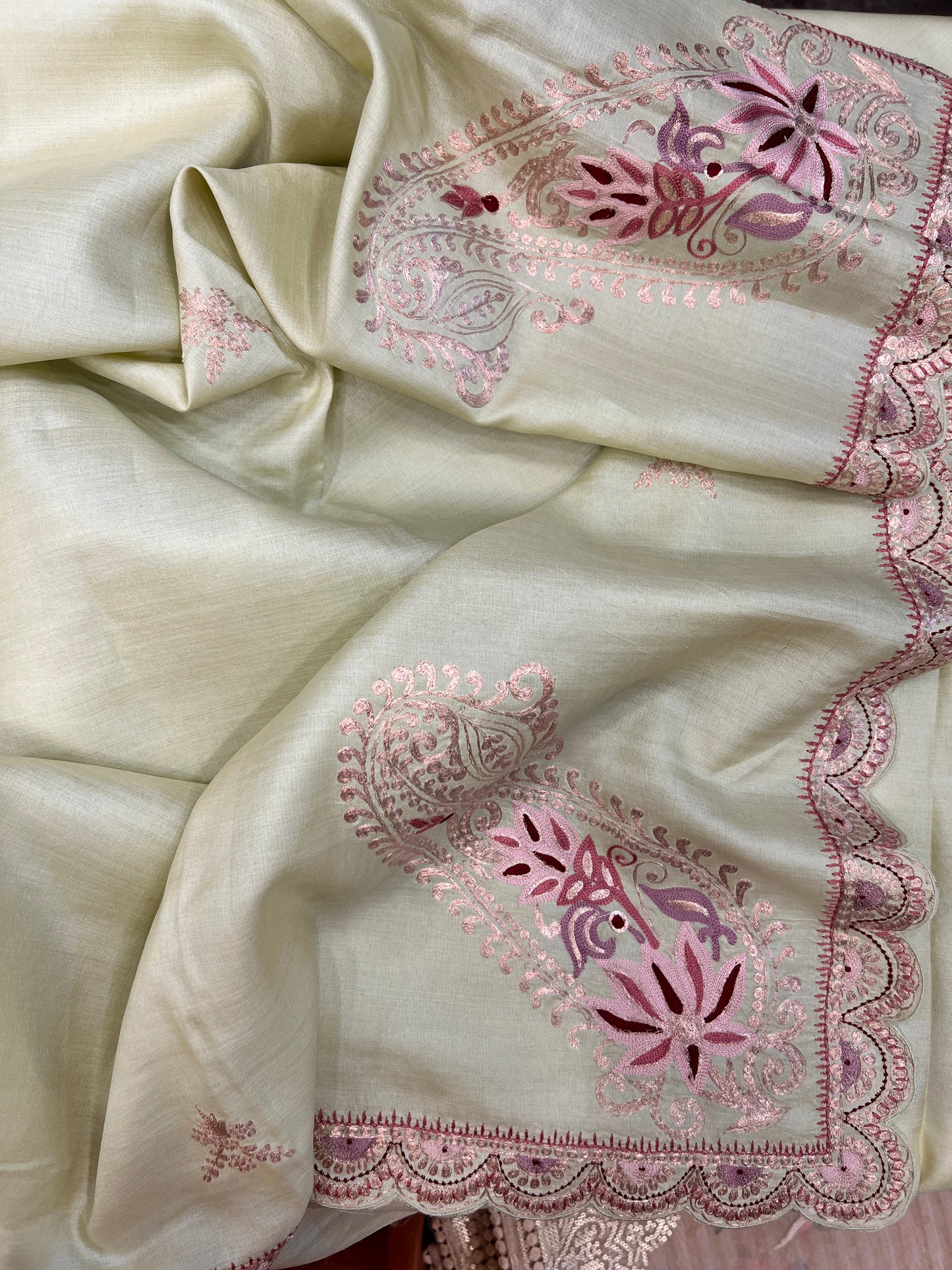 Tussar Party Wear Embroidery