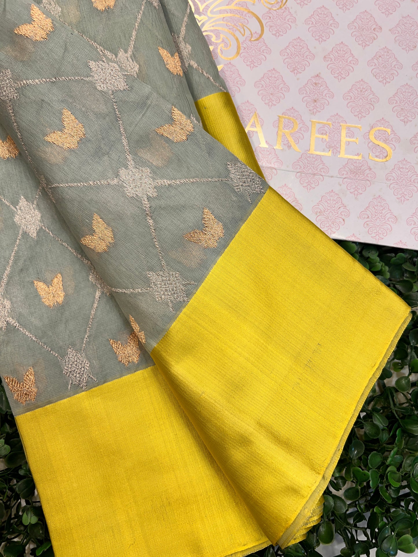 Chanderi with Satin Border