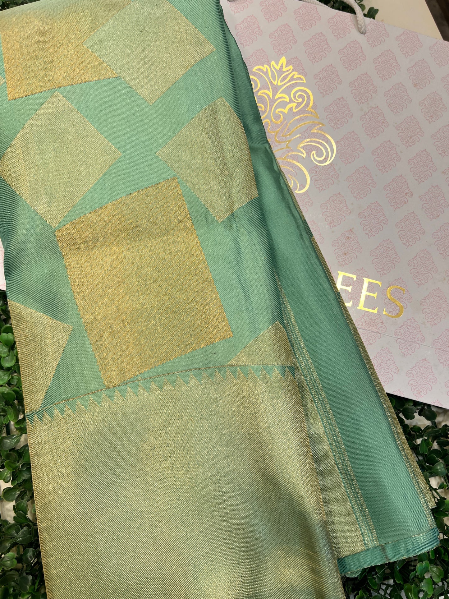 Geometric Kanjeevaram Silk