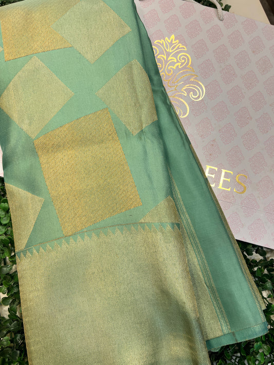 Geometric Kanjeevaram Silk