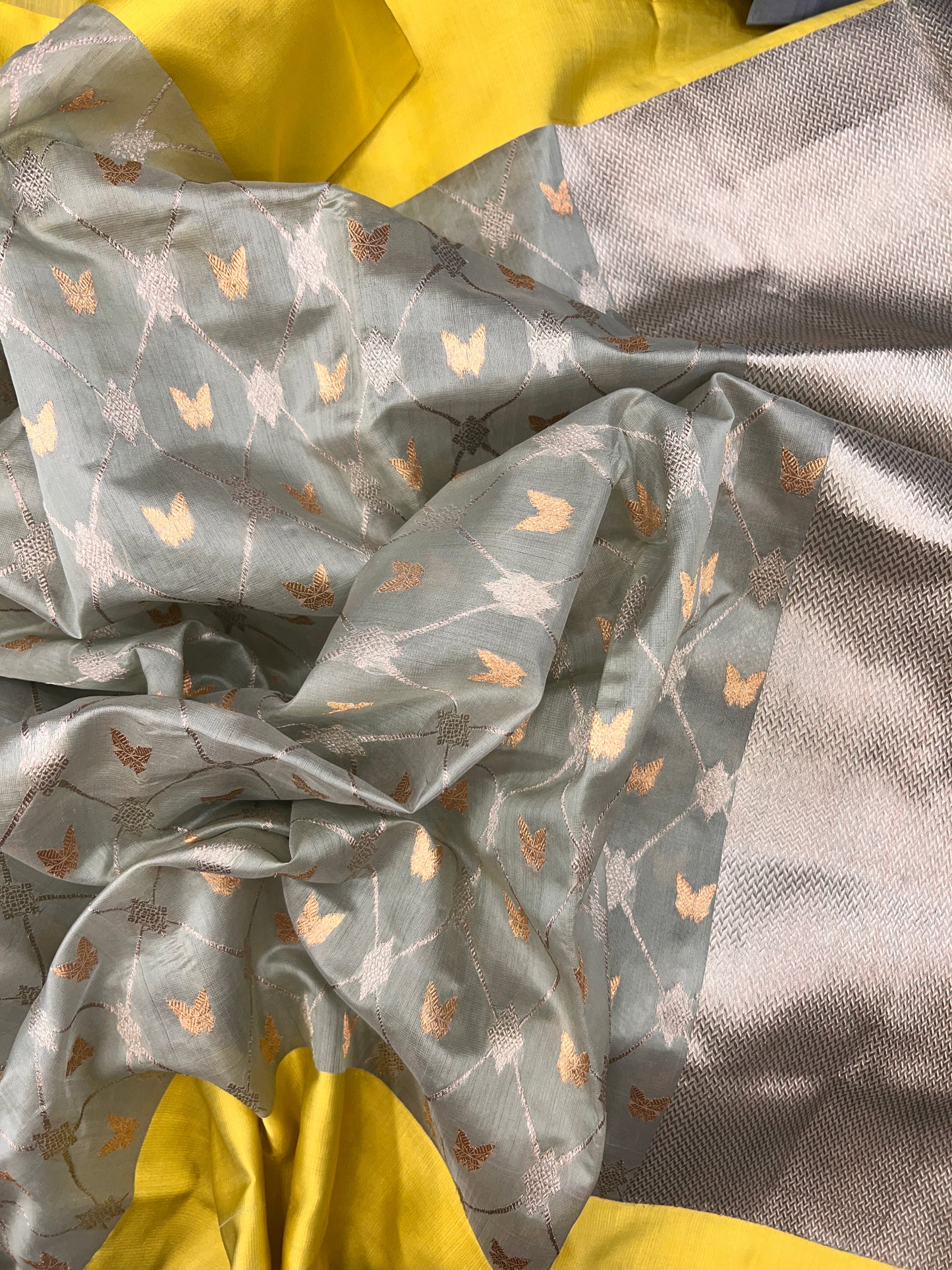 Chanderi with Satin Border